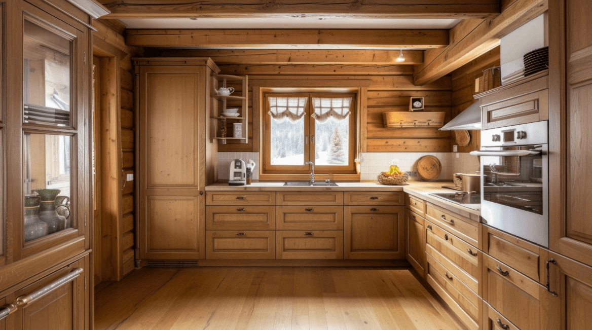 Wooden Kitchen Cabinets and Drawers
