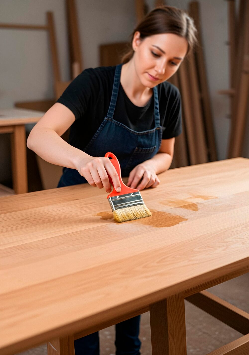 staining cabinet doors