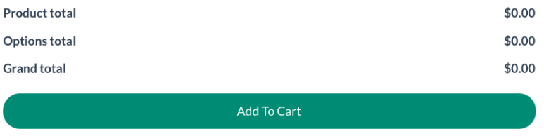 Add to Cart button and cart panel