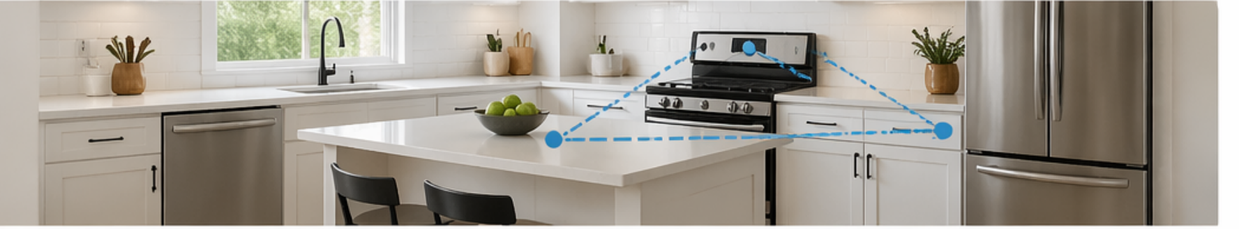 functional kitchen work triangle